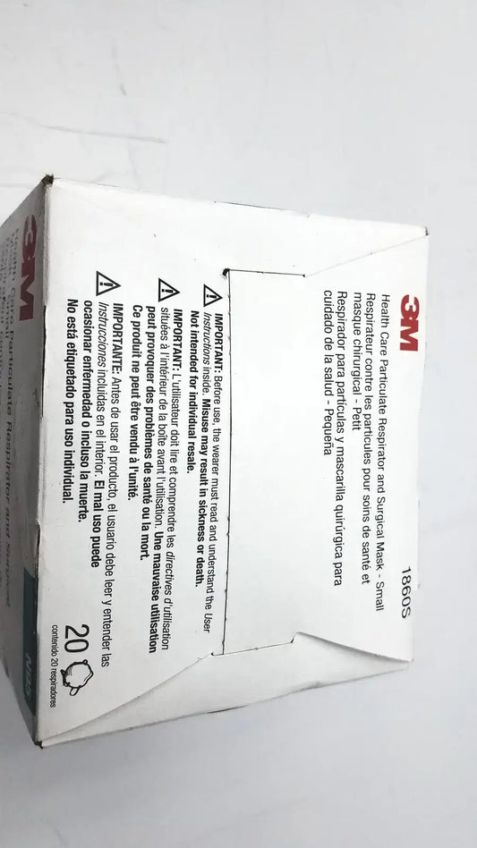 3M 1860S Small Health Care Particulate Respirator and Surgical Mask, Exp 10-2026 Surgical N95 Respirator, second-hand product photo 2