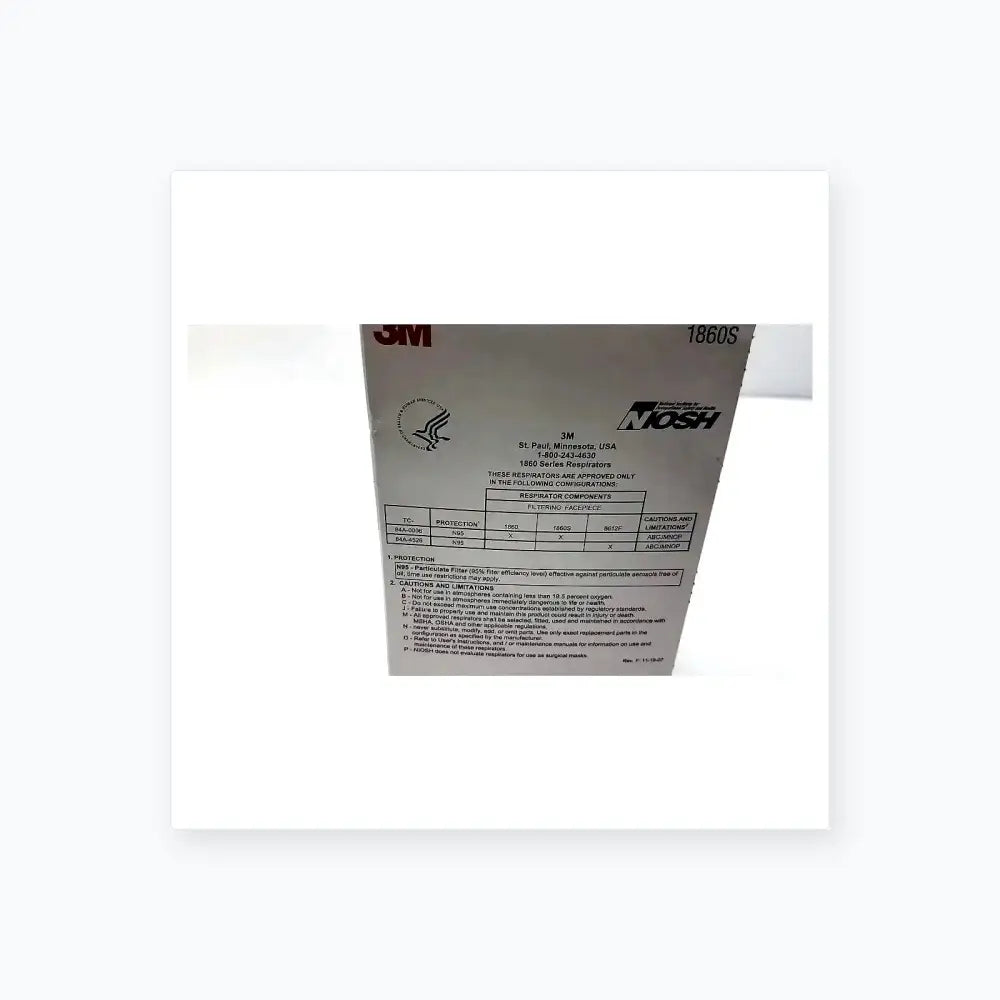 3M 1860S Small Health Care Particulate Respirator and Surgical Mask, Exp 10-2026 Surgical N95 Respirator, second-hand product photo 4