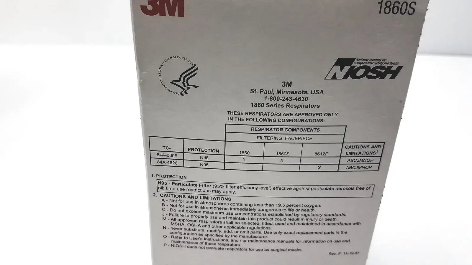 3M 1860S Small Health Care Particulate Respirator and Surgical Mask, Exp 10-2026 Surgical N95 Respirator, new product photo 4