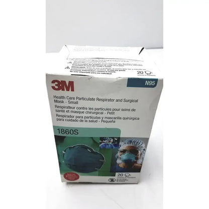 3M 1860S Small Health Care Particulate Respirator and Surgical Mask, Exp 10-2026 Surgical N95 Respirator, second-hand product photo 1