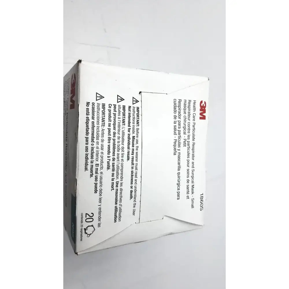 3M 1860S Small Health Care Particulate Respirator and Surgical Mask, Exp 10-2026 Surgical N95 Respirator, second-hand product photo 2