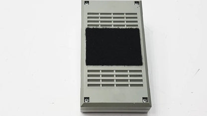 Gray rectangular air filter with black foam insert and slotted vents for 3M 60923 half mask respirator