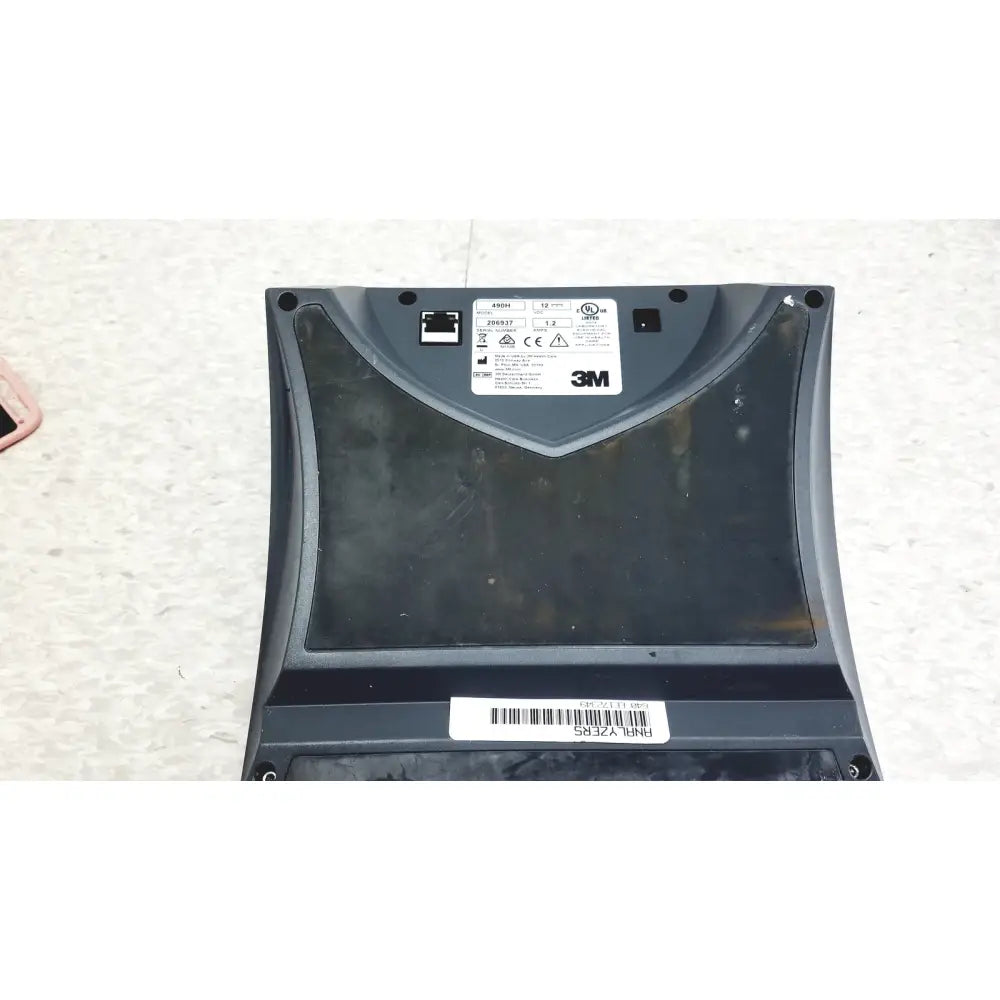 Black plastic 3m attest auto-reader 490h incubator with glossy finish and visible certification labels for sterilization monitoring