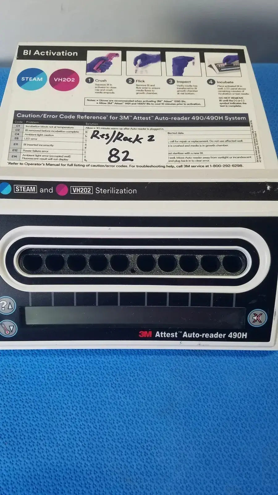 3M Attest Auto-Reader 490H VH202 Sterilization Sterilization Auto-Reader, as-is (for parts) product photo 2