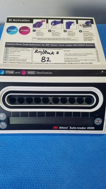 3M Attest Auto-Reader 490H VH202 Sterilization Sterilization Auto-Reader, as-is (for parts) product photo 2