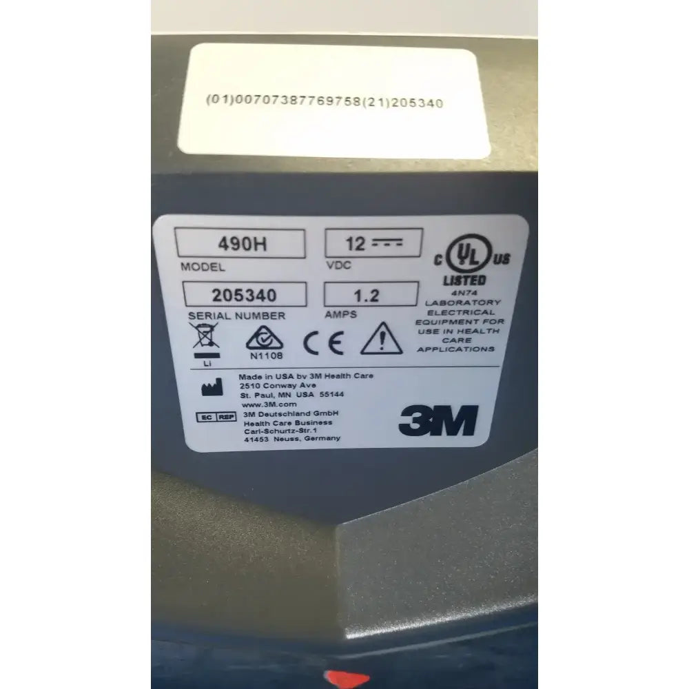 3M Attest Auto-Reader 490H VH202 Sterilization Sterilization Auto-Reader, as-is (for parts) product photo 7
