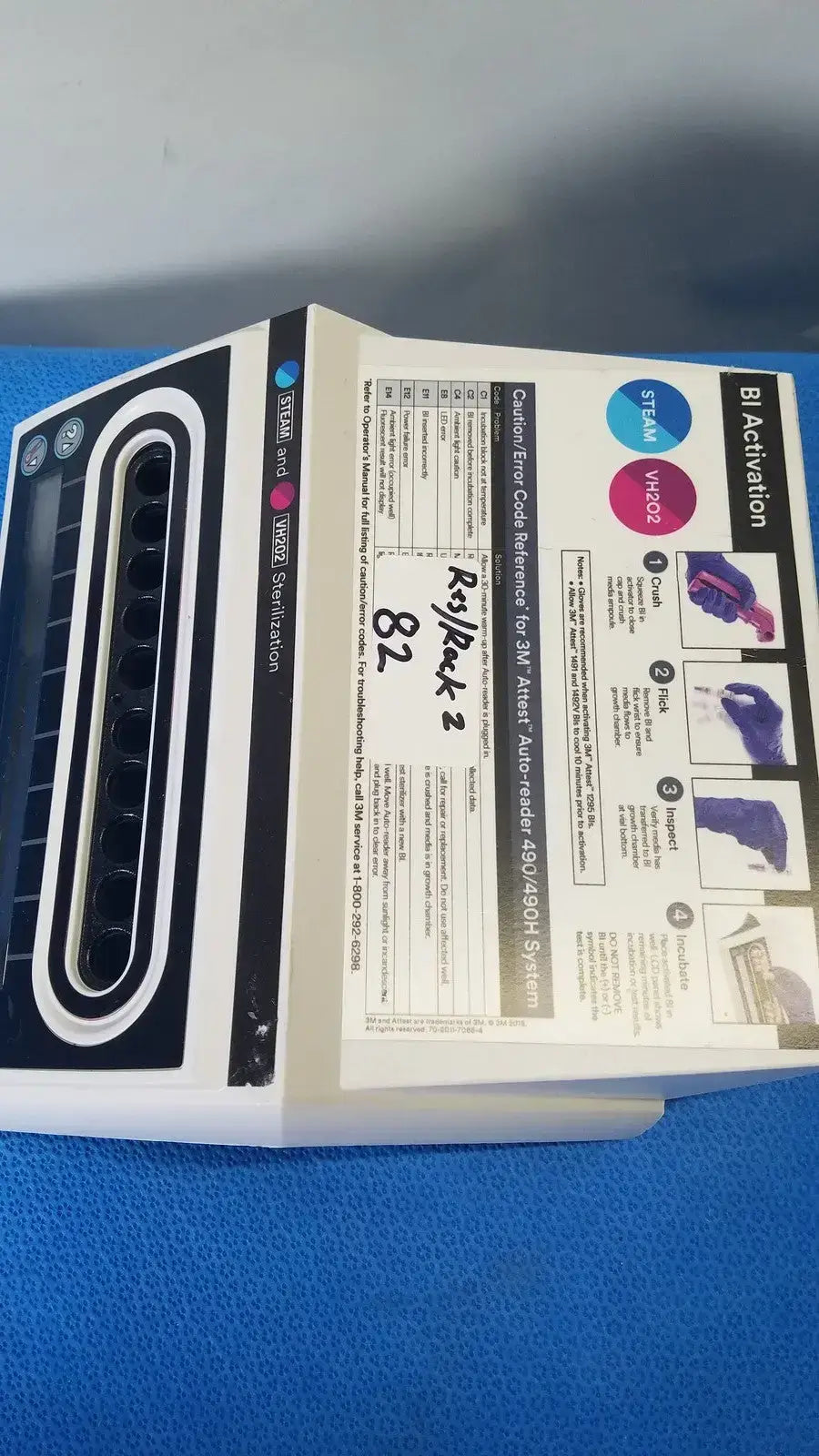 3M Attest Auto-Reader 490H VH202 Sterilization Sterilization Auto-Reader, as-is (for parts) product photo 4