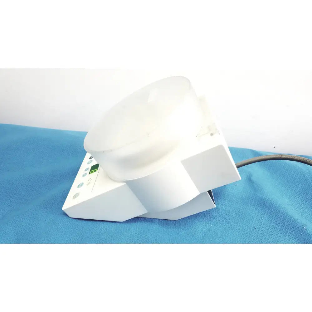 White plastic 3M ESPE Rotomix capsule mixing unit 120v with translucent dome and control panel for capsule mixing