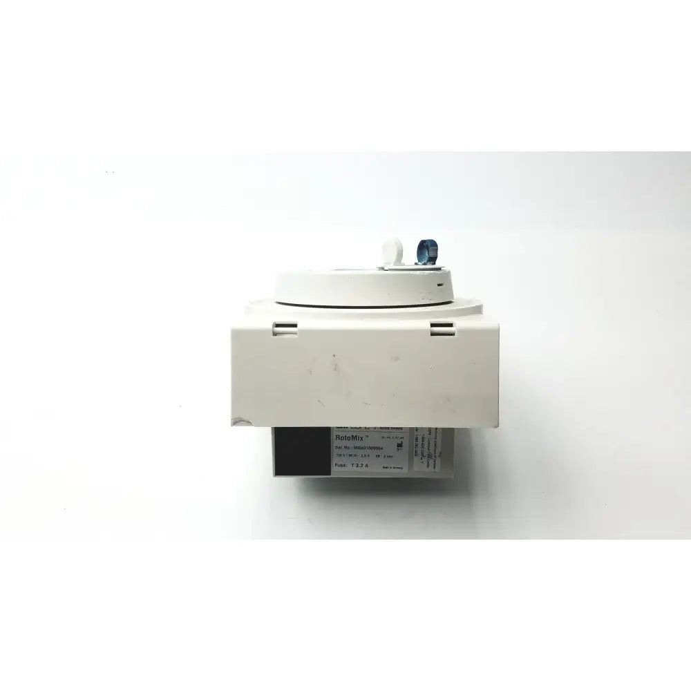 White plastic 3M ESPE RotoMix laboratory mixer with blue and white control knob for reuse medical applications