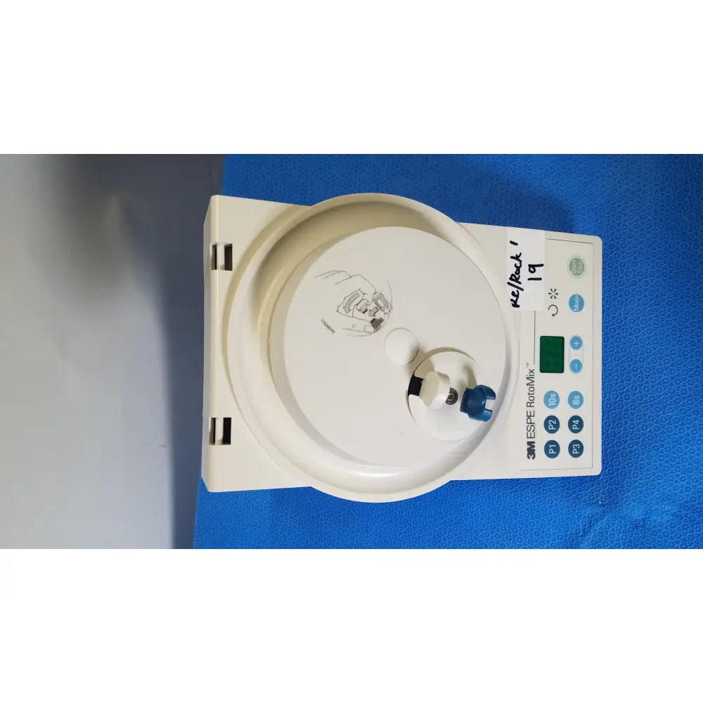 White 3M ESPE RotoMix rotating mixing device dental lab centrifuge with circular rotor and control panel