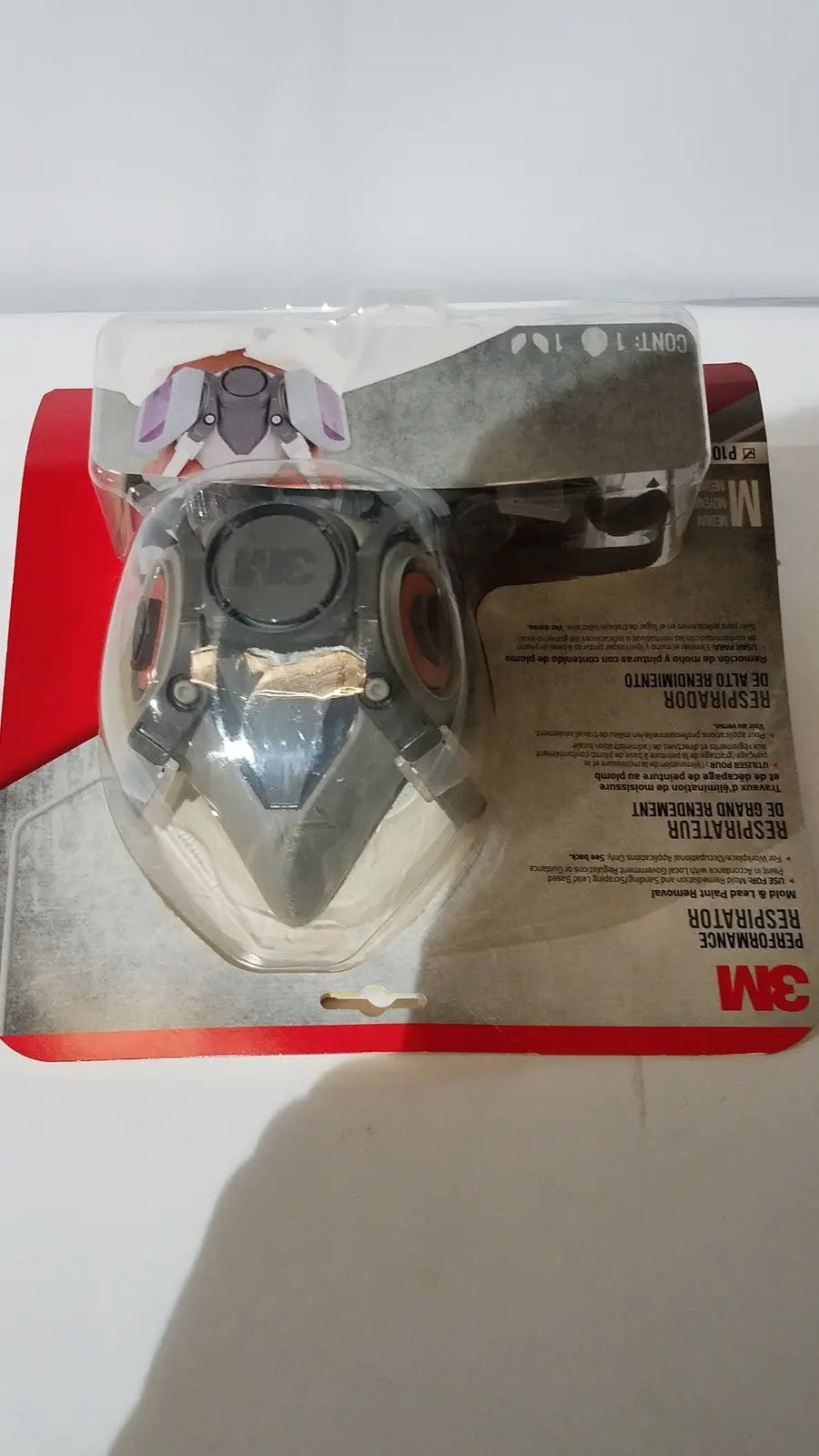 Reuse Medical 3M Half Face Reusable Respirator – Medium – Valved Centrifuge Tubes, second-hand product photo 1