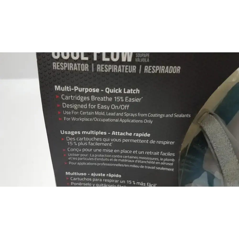 3M Mask Cool Flow Valve Respirator Filtration Efficiency Pro Respirator Mask, new product photo 3