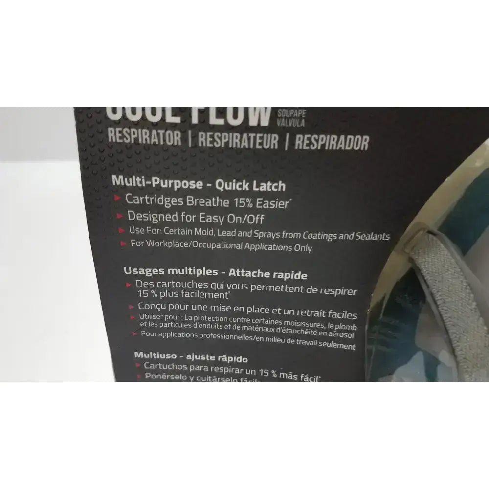 3M Mask Cool Flow Valve Respirator Filtration Efficiency Pro Respirator Mask, second-hand product photo 3