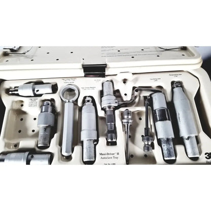 Reuse Medical 3M Maxi Driver II Autoclave Tray Air Powered Instruments Set With Case Surgical & Orthopedic Instruments, second-hand product photo 1