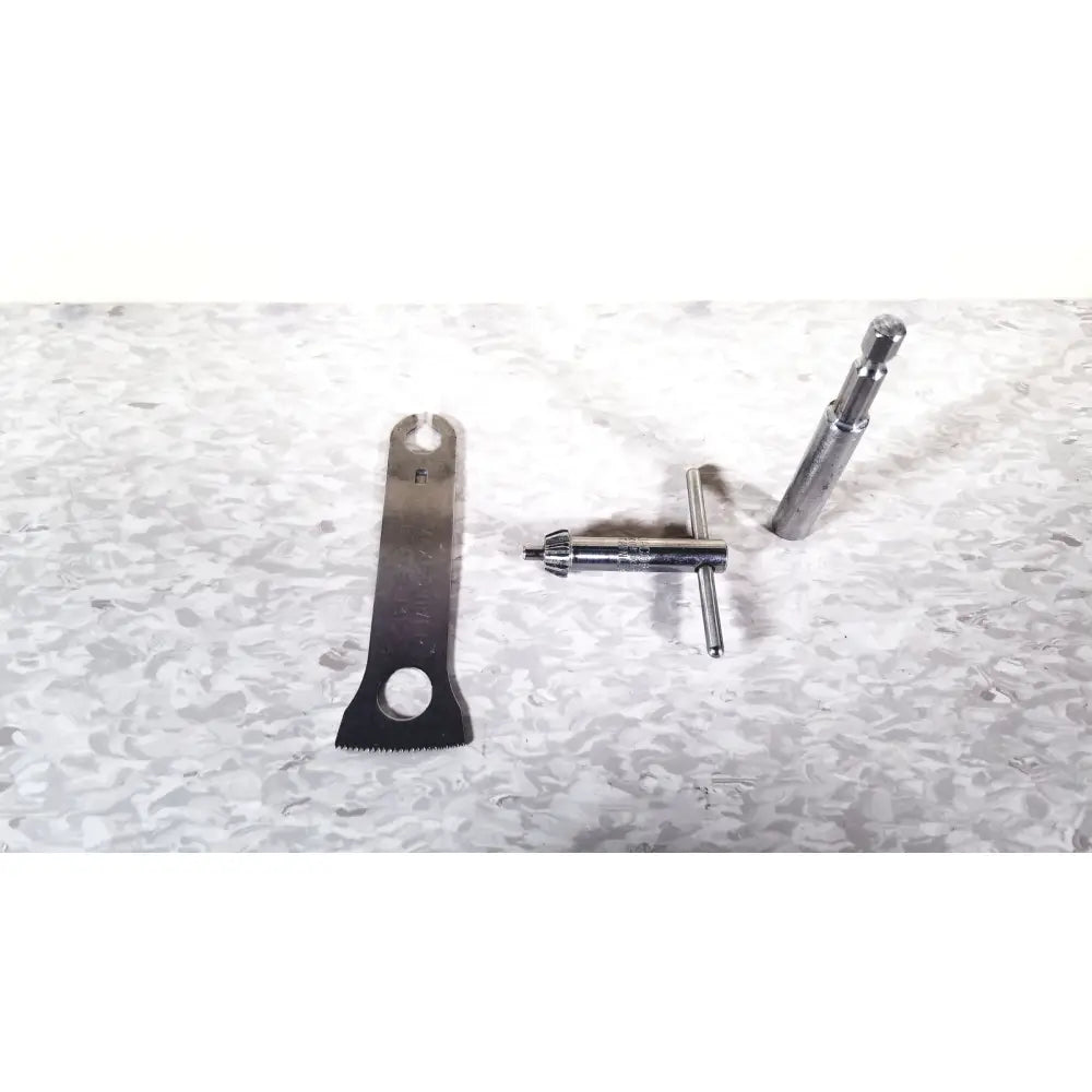 Silver bicycle repair tool set with chain breaker spoke wrench and axle nut driver for 3m driver ii autoclave tray air