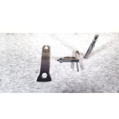 Silver bicycle repair tool set with chain breaker spoke wrench and axle nut driver for 3m driver ii autoclave tray air