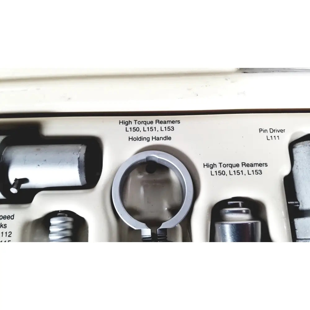 Silver metallic high torque reamer model l150 with threaded shaft for 3m maxi driver ii autoclave tray air powered set