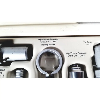 Silver metallic high torque reamer model l150 with threaded shaft for 3m maxi driver ii autoclave tray air powered set