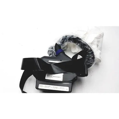 Black vr headset with adjustable straps and blue-accented controller in clear packaging for papr versaflo blower mx2169225