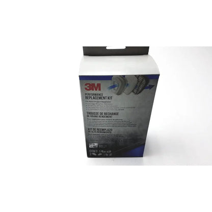 3m performance replacement kit for paint project respirator ov p95 with sleek black and blue multilingual packaging