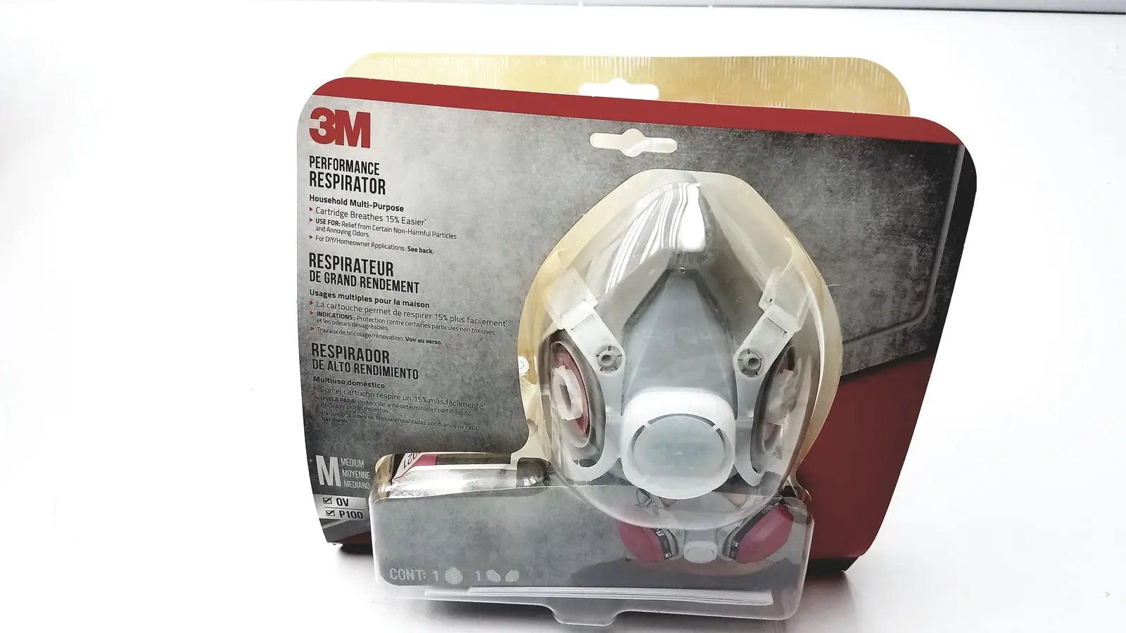 3M Performance Respirator Medium Respirator, new product photo 1