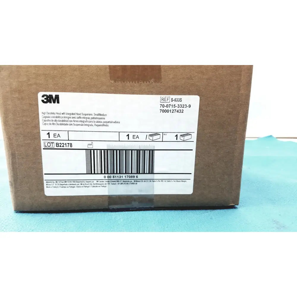 3m s-533s high durability hood in small medium size with integrated head suspension for enhanced protection