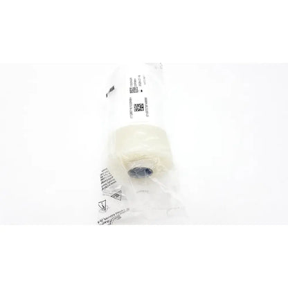 A white cylindrical filter element sealed in clear plastic packaging for 3m steri-drape roll prep drape 1000nsr