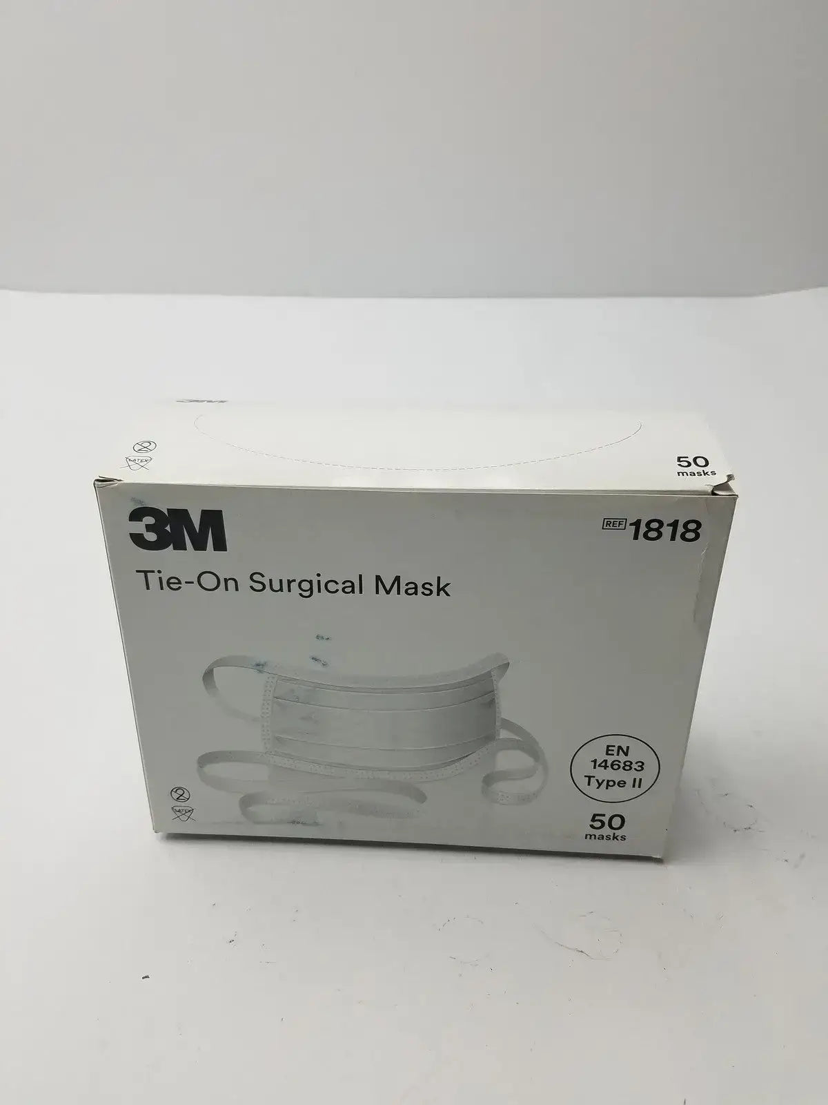 3M Tie-On Surgical Mask EN14683 Type II Blue 1818 Surgical Mask, second-hand product photo 6