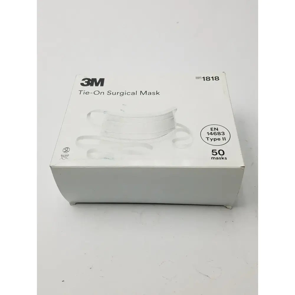 3M Tie-On Surgical Mask EN14683 Type II Blue 1818 Surgical Mask, second-hand product photo 1