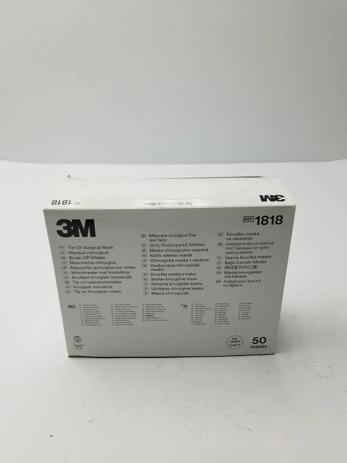 3M Tie-On Surgical Mask EN14683 Type II Blue 1818 Surgical Mask, second-hand product photo 4
