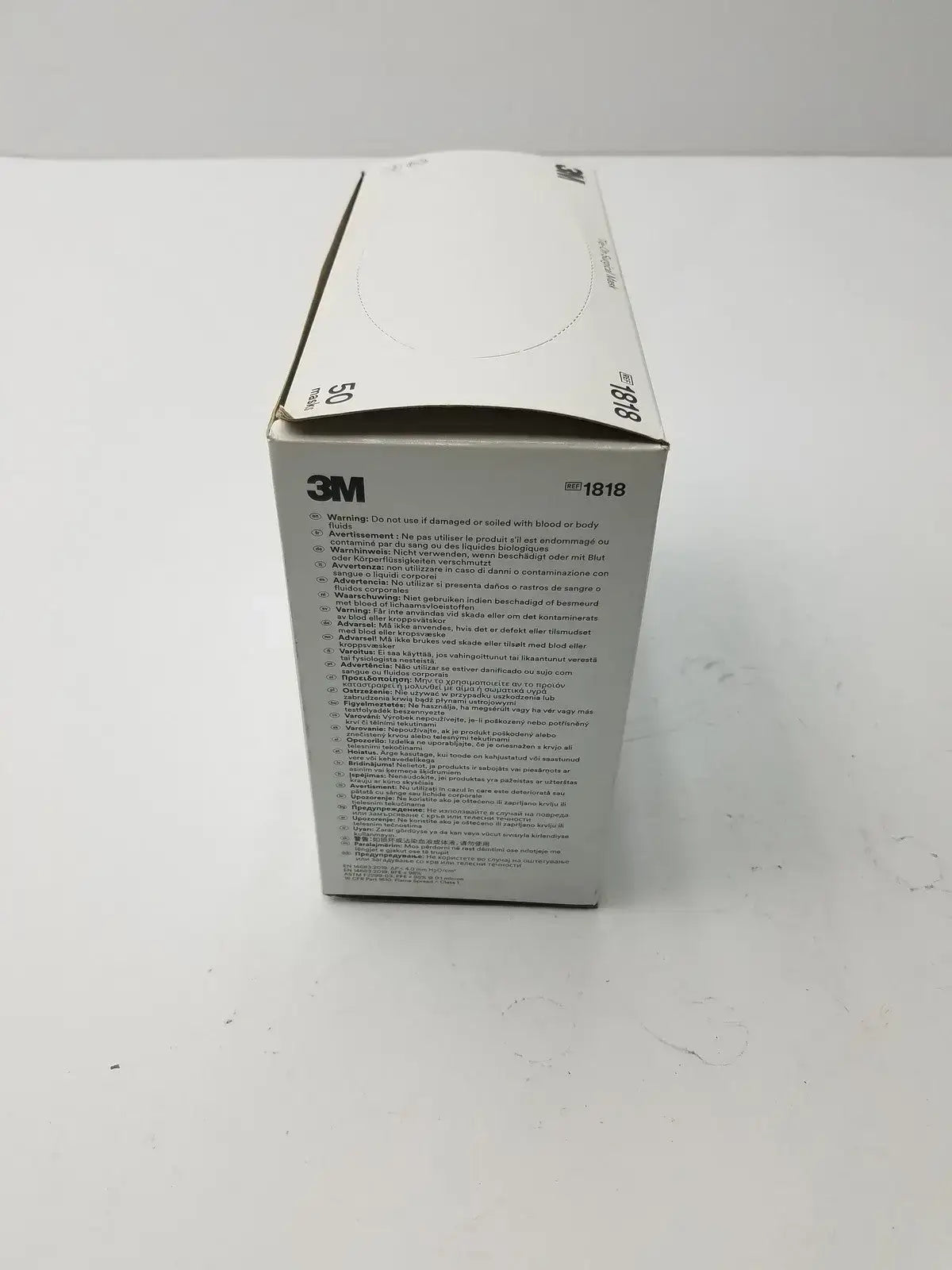 3M Tie-On Surgical Mask EN14683 Type II Blue 1818 Surgical Mask, second-hand product photo 3