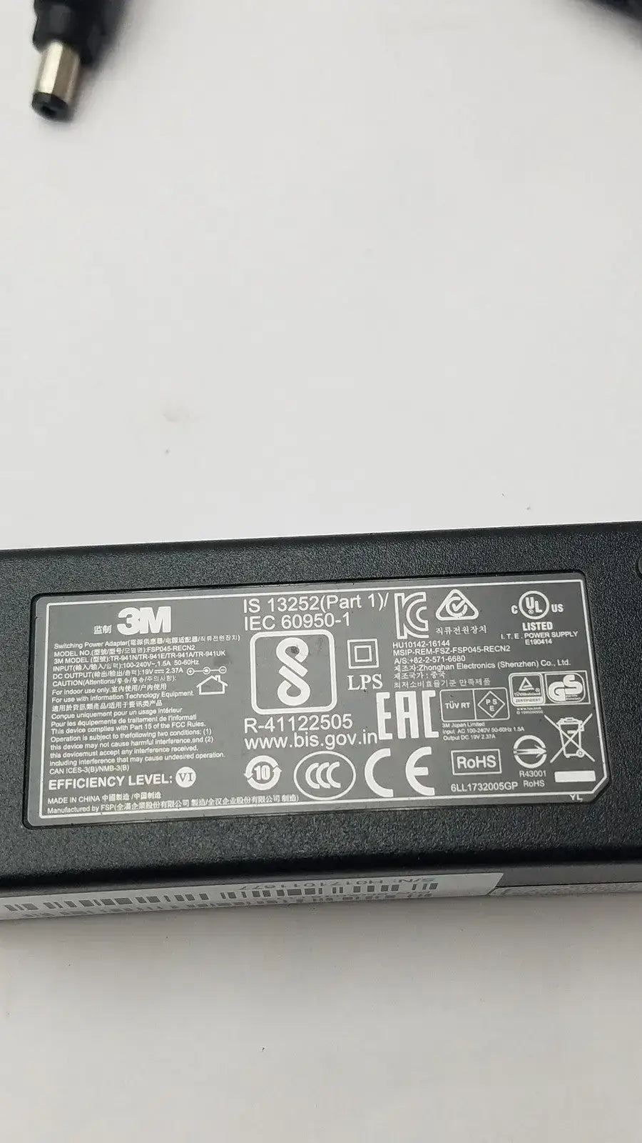 3M TR-941N, Power Supply for Versaflo TR-300, TR-600 & TR-800 Charging stations Power Supply, second-hand product photo 13