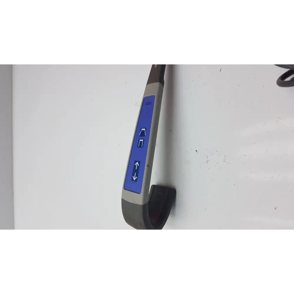 Gray and blue 4-button handset with directional buttons for arjo lift patient lift parts remote control