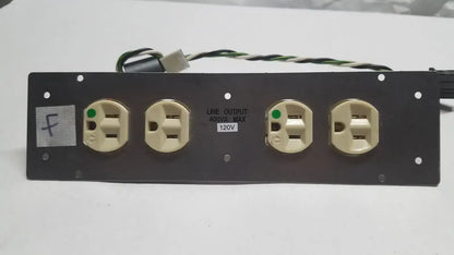Generic 4 Female Electric Board Strip, Line Output 400VA Max Power Strip, second-hand product photo 2