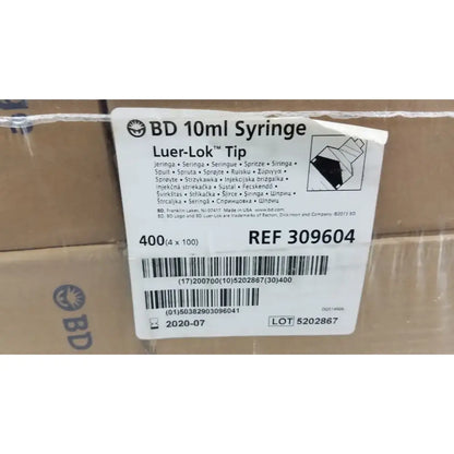 BD 400 (4x100) Piece BD 10ml Syriinge Luer Lok Tip Ref 309604 Syringes, second-hand product photo 2