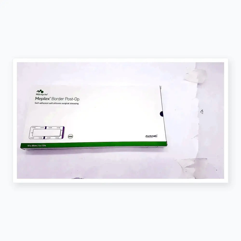 Mepliex 5 Pcs Mepliex Border Post-Op 4 x 12 inches Ref: 496605 Wound Dressing, second-hand product photo 1