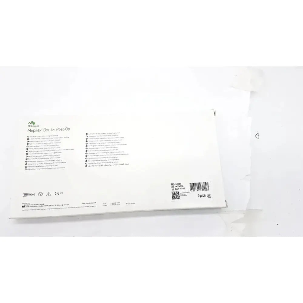 Mepliex 5 Pcs Mepliex Border Post-Op 4 x 12 inches Ref: 496605 Wound Dressing, second-hand product photo 5
