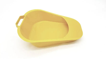 Medegen 50/CS Medegen Fracture Bedpan 12" Plastic Gold 1.1 Quart 1040ml H100-05 Bedpan, second-hand product photo 3