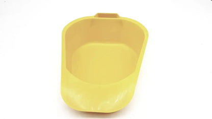 Medegen 50/CS Medegen Fracture Bedpan 12" Plastic Gold 1.1 Quart 1040ml H100-05 Bedpan, second-hand product photo 2
