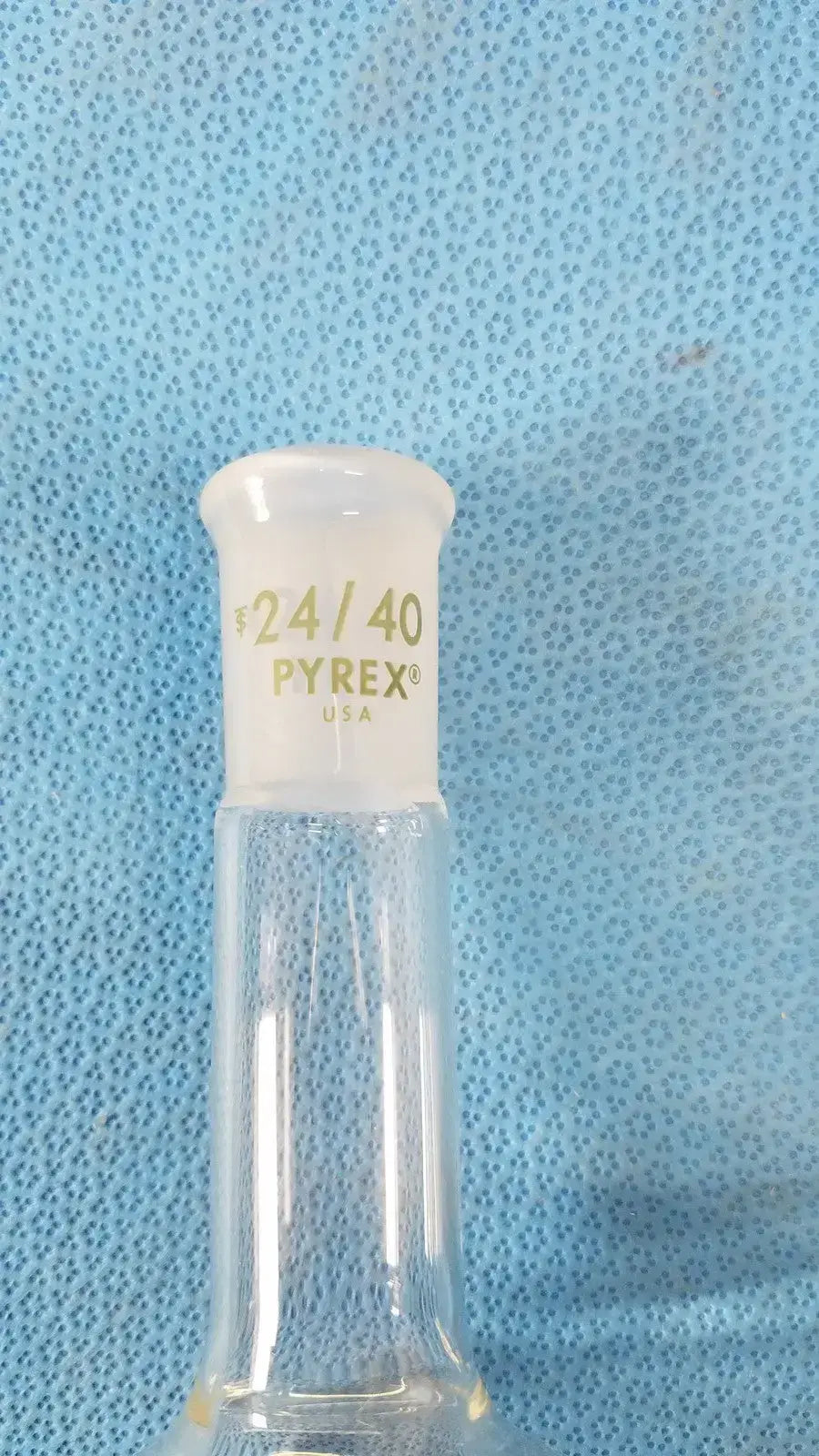 PYREX 500ml Corning PYREX Flat Bottom Boiling Flask – Single Neck 24/40 Boiling Flask, second-hand product photo 3