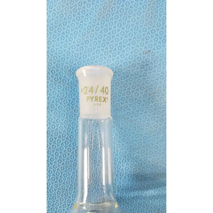 PYREX 500ml Corning PYREX Flat Bottom Boiling Flask – Single Neck 24/40 Boiling Flask, second-hand product photo 3