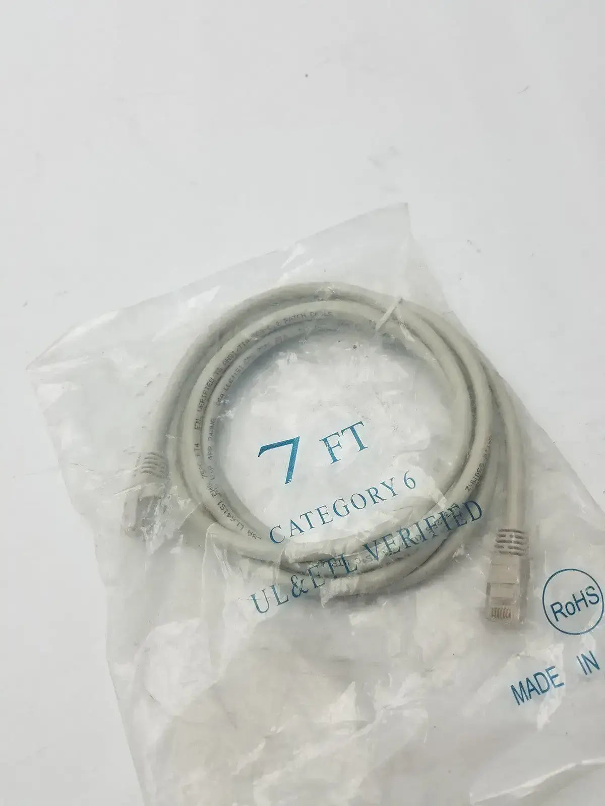 Generic 7ft Category 6 Ethernet Cable CAT 6 UL & ETL Verified RoHS Ethernet Cable, second-hand product photo 7