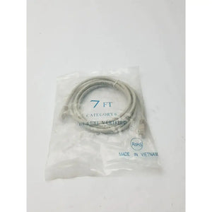 كابل إيثرنت بطول 7 أقدام من الفئة 6 CAT 6 معتمد من UL و ETL ومتوافق مع RoHS