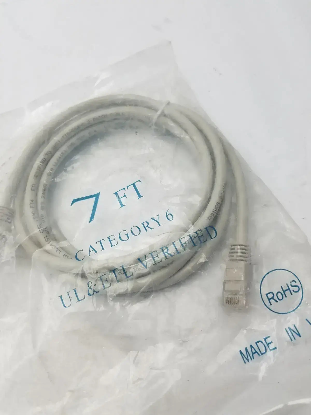Generic 7ft Category 6 Ethernet Cable CAT 6 UL & ETL Verified RoHS Ethernet Cable, second-hand product photo 6