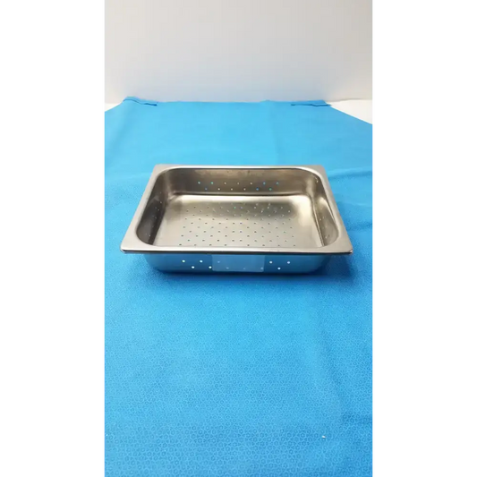 Unbranded 8/8 Stainless Steel Perforated Half Size Steam Table Pan Steam Table Pan, second-hand product photo 1
