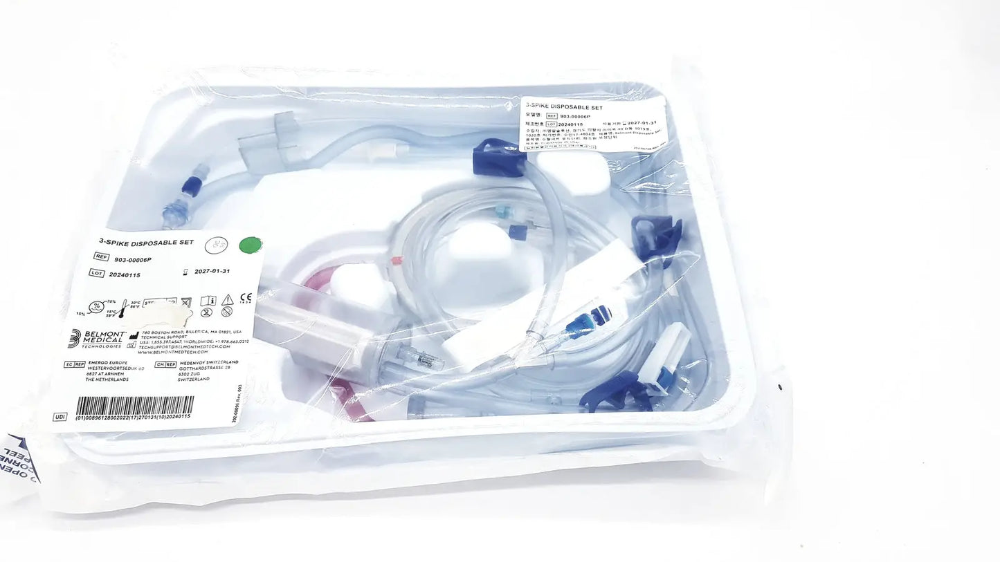 Belmont 903-00006P: Belmont 3-Spike Disposable Set Disposable Set, new product photo 1