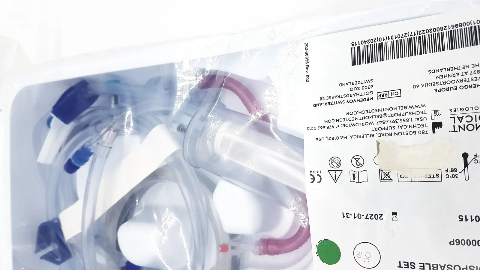 Belmont 903-00006P: Belmont 3-Spike Disposable Set Disposable Set, new product photo 14