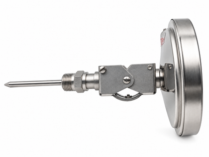 Tel-Tru Stainless Steel Analog Bimetal Thermometer 30-120°F