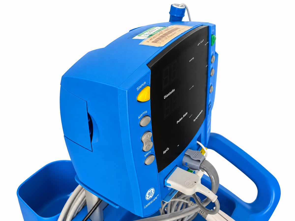 GE Dinamap V100 Vital Signs Patient Monitor With Stand