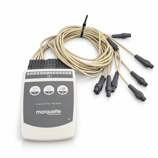 GE Marquette Acquisition Module CAM-14 EKG ECG with Cable